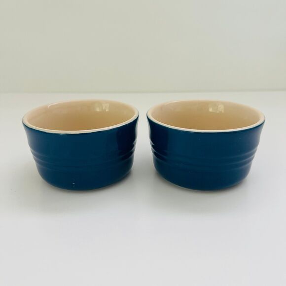 Le Creuset Other - LE CREUSET Cobalt Blue 240ml Large Ramekin, Set of 2